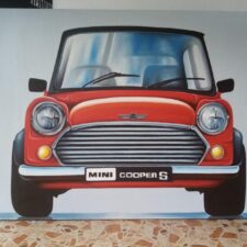 Mini Cooper Wall Decor Crystal Decor