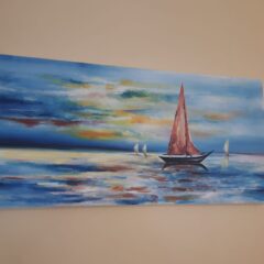 See with Boat Wall Decor Crystal Decor